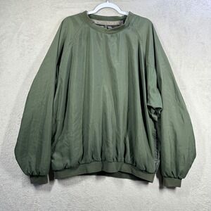 Sunice Windshirt Mens XL‎ Olive Green Golf Pullover Windbreaker Jacket 3663